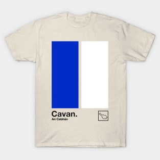 County Cavan / Original Retro Style Minimalist Poster Design T-Shirt